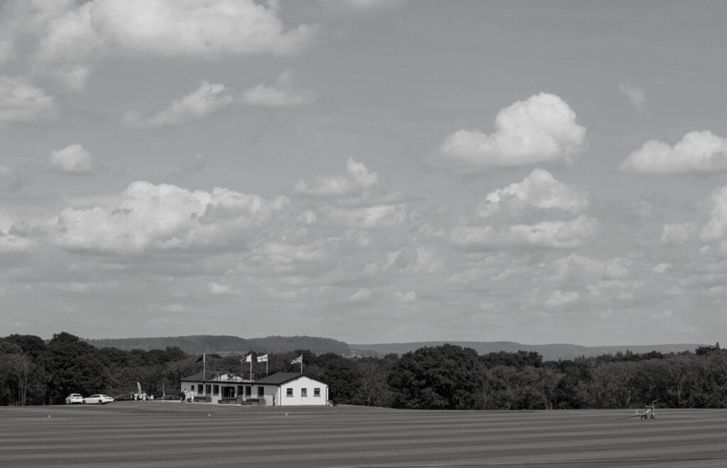 Cortium equestrian club house nestled in the Surrey Hills